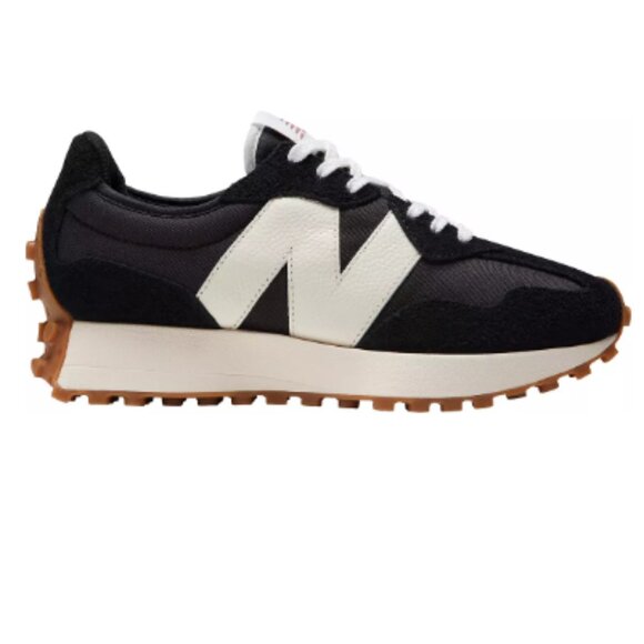 New Balance Women's 327 Shoes-Color: Black/White/Gum - Picture 5 of 5